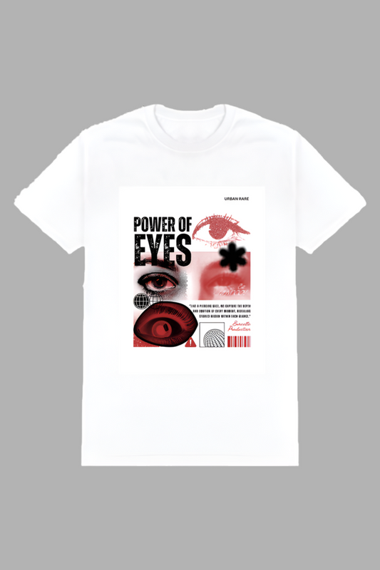 Urban Rare Power Of Eyes White T-shirt